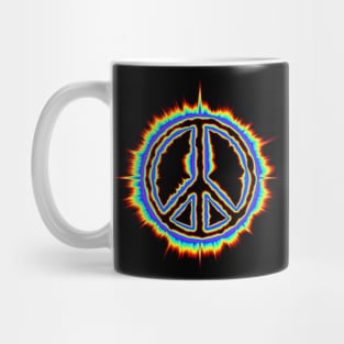 Psychedelic Peace sign Mug